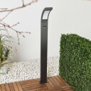 Lucande LED-pullertlampe med sensor Juvia i aluminium