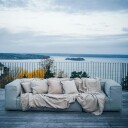 Spirit of the Nomad Pute Trekk vasket lin Beige