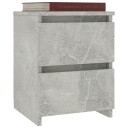 vidaXL Nattbord betong 30x30x40 cm sponplate