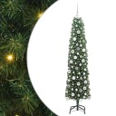  Kunstig juletre med 300 LED grønn 180 cm PVC og stål og plast