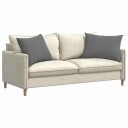  Sofaputer 2 pcs Mørkegrå 70 x 50 cm stoff