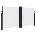  Uttrekkbar sidemarkise hvit 120x1200 cm 4004796