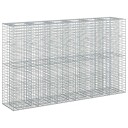  Gabion hevet seng 3 pcs sølv 250 x 50 x 150 cm Galvanisert Stål
