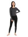 Icebreaker ZoneKnit 200 Leggings W'sblack/jet hthr/cb M
