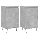 vidaXL Skjenker 2 stk betonggrå 40x35x70 cm konstruert tre