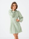 Vila Cordu Long Sleeve Shirt Dress Grønn 34