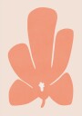Coral Tulip Flower Plakat Plakat / 30x40cm