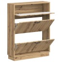 vidaXL Sko Skap HOORN 78 x 24 x 100 cm Konstruert tre Artisan eik