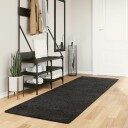 vidaXL Flossteppe med lang luv moderne antrasitt 80x250 cm