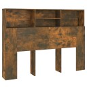 vidaXL Sengegavlskap røkt eik 140x19x103,5 cm