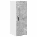  Kjøkkenskap med hylle Betonggrå 30 x 31 x 80 cm Konstruert tre