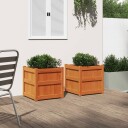 Plantekasser 2 stk brun heltre furu