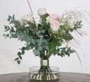 Hanataba bukettring sett a 2 champagne gold