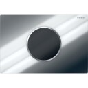 Geberit Sigma 10 Round Betjeningsplate, Berøringsfri, Batteridrift, Krom/matt Krom