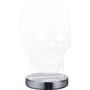 Trio Lighting Skull Bordlampe LED Krom