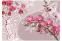 Fototapet Flight Of Pink Orchids 100x70 - Artgeist sp. z o. o.