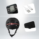 Crazy Safety El-sykkelhjelm for voksne - Svart - M/L (55-61 cm)