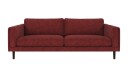 Rowico Home Braden 3 seters sofa Rød Anna 8 Brun eikben