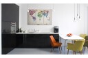 Bilde Verdenskartet Farget Røyk Spor Triptyk 60x40   Artgeist sp. z o. o.