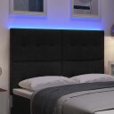  LED Hodegjerde Svart 72 cm Stoff