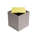 Hübsch Vault Sidebord/oppbevaringsboks Grå/ Gul