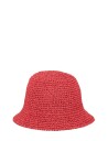 Becksöndergaard Solid Saverina Straw Hat   Red   XS/S