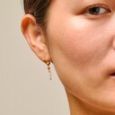 Enamel Copenhagen Liva Hoops Light Coral Gullfarge Oransje Hvit