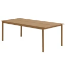 Muuto Linear Steel Spisebord 220x90 cm Burnt Orange