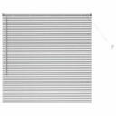  Vindu Persienne med gardiner Manual sølv Aluminium