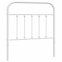  Sengegavl i metall hvit 80 cm 8720845881979
