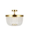 Summerhill Semi Flush Mount Brass