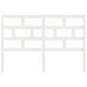 vidaXL Sengegavl hvit 126x4x100 cm heltre furu