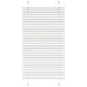 plisségardin Hvit 75x100 cm Stoff Bredde 74,4 Polyester