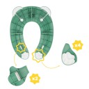 Badabulle Folding Toilet Seat Reducer   Green   ONE SIZE