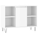 vidaXL Baderomsskap høyglans hvit 80x33x60 cm konstruert tre