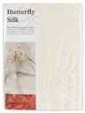 Butterfly Silk Sengetøy av silke 240x220 cm   hvitt sengetøy   king size   100 % silke   Butterfly silk