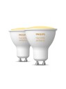 Philips Hue GU10 LED-lyspærer 4,2W 2-pk med Smart Funksjoner
