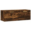  Veggskap 2 stk røkt eik 100x36,5x35 cm konstruert tre 8720845949624