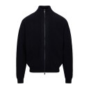 Pascal Cardigan Dark Navy S Cotton knit 2-way zip cardigan