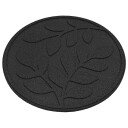  Stepping Stone 6 pcs Svart Ø 44 x 2 cm Gummi