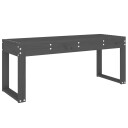 vidaXL Hagebenk grå 110x38x45 cm heltre furu