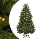  Kunstig juletre med LED  stripelys grønn 240 cm PVC og metall