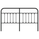  Sengegavl i metall svart 180 cm 8720845881573