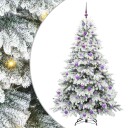  Kunstig juletre med 300 LED med stativ grønn 180 cm PE og PVC