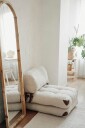 Hanah Home   1 seters sofaseng Nivea   Natur