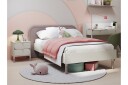 Monfort Sengeramme 90x200 cm   Beige/Rosa