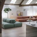 Muuto Soft Sidebord Ø48x48 cm Linoleum Grå