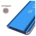 Samsung Galaxy S9 Luxury Mirror View Flip-deksel Blå