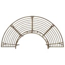 vidaXL Trebens 4  seter 160 x 80 x 89 cm steel Antikk Brun halvrund