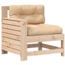  Hagesofa med armlene og pute heltre furu 844919